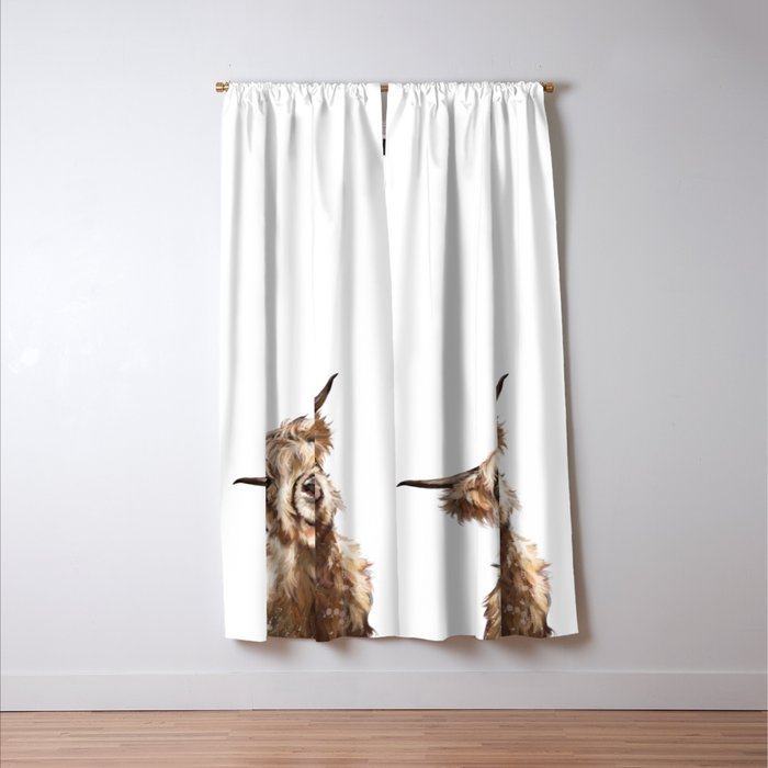 Highland Cow Window Curtain Gallery Image 3