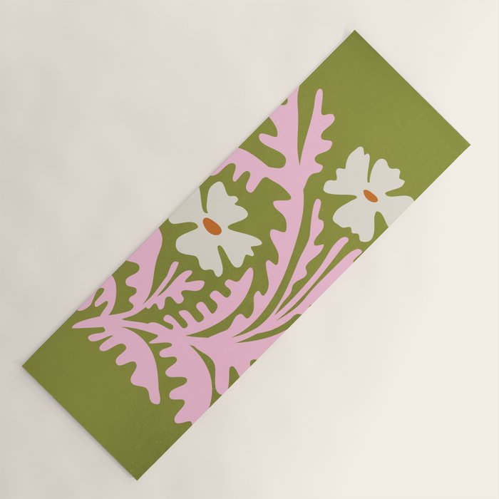 Wasabi & Cupid: Les Fleurs | Flower Market Color Series 10 Yoga Mat Gallery Image 1