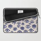 Mystic Eyes â Navy & Cream Laptop Sleeve Gallery Image 2