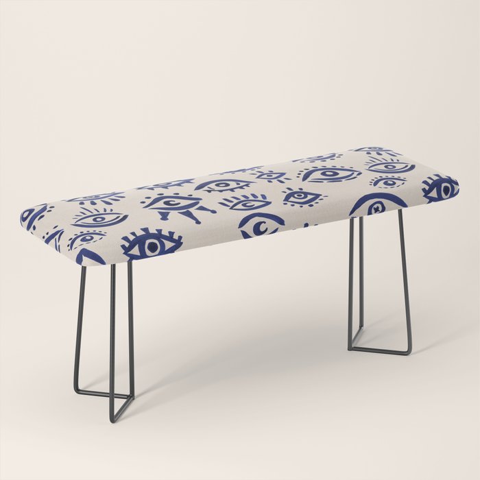 Mystic Eyes â Navy & Cream Bench Gallery Image 1