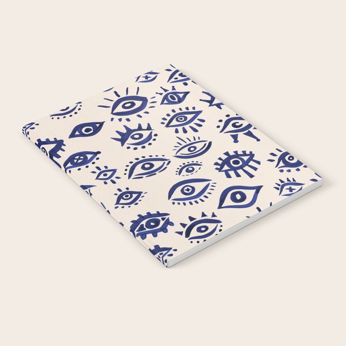 Mystic Eyes â Navy & Cream Notebook Gallery Image 2