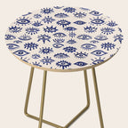 Mystic Eyes â Navy & Cream Side Table Gallery Image 2
