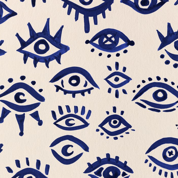 Mystic Eyes â Navy & Cream Coffee Mug Gallery Image 2