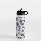 Mystic Eyes â Navy & Cream Water Bottle Gallery Image 1