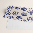 Mystic Eyes â Navy & Cream Wrapping Paper Gallery Image 2