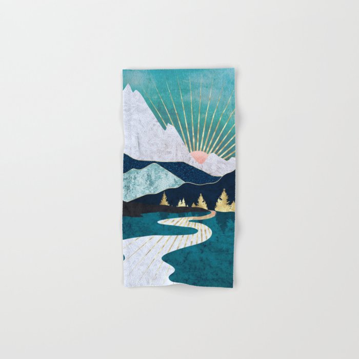 Winter River Bath Towel Gallery Image 1