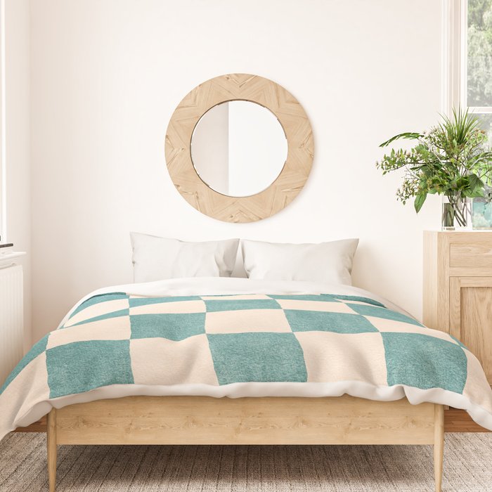 CHECKER - 001 - Opal Duvet Cover Gallery Image 3