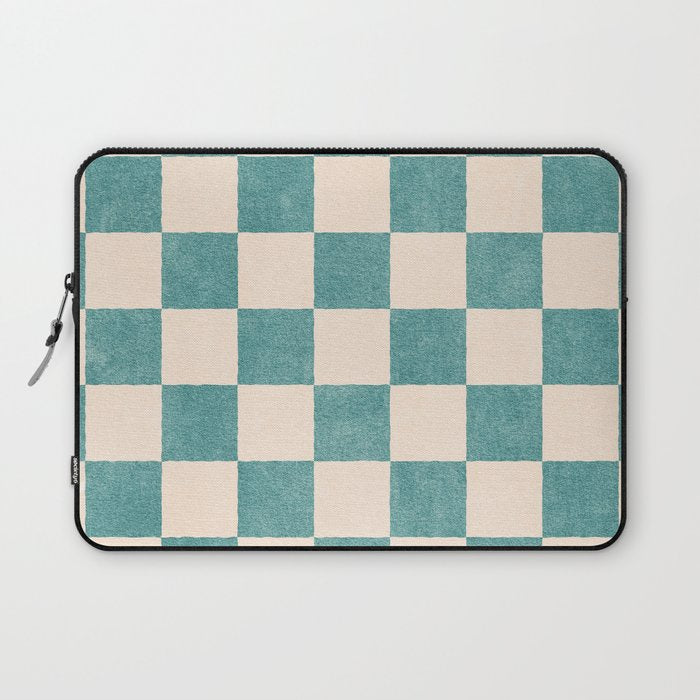 CHECKER - 001 - Opal Laptop Sleeve Gallery Image 1