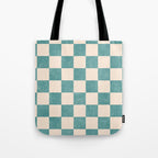 CHECKER - 001 - Opal Tote Bag Gallery Image 1