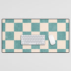 CHECKER - 001 - Opal Desk Mat Gallery Image 1