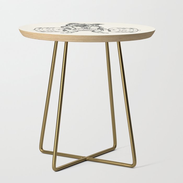 English Bulldog Lift Side Table Gallery Image 1