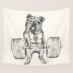 English Bulldog Lift Wall Tapestry Gallery Image 4