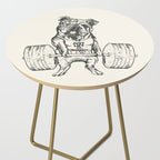 English Bulldog Lift Side Table Gallery Image 2