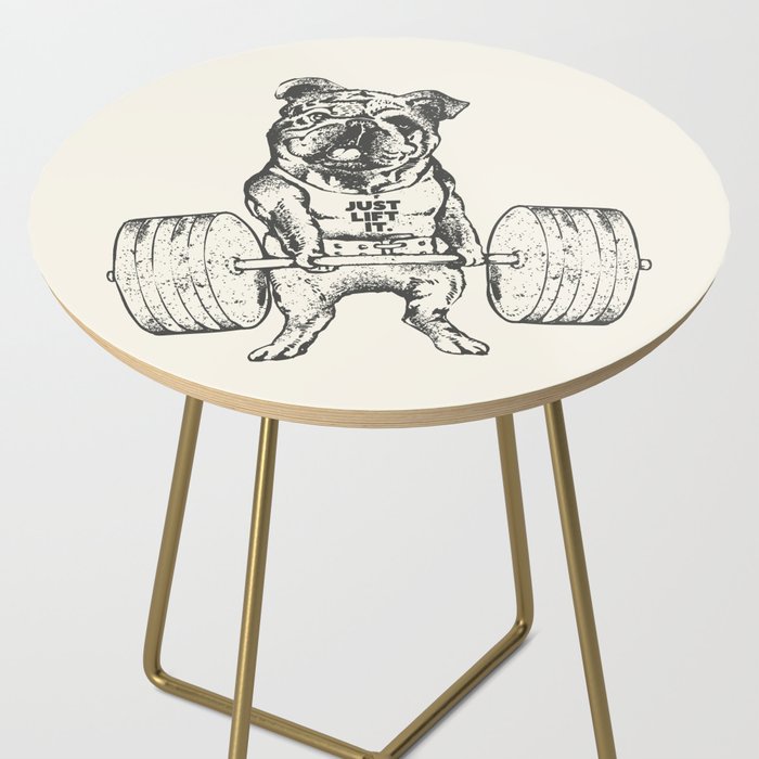English Bulldog Lift Side Table Gallery Image 2