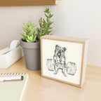 English Bulldog Lift Mini Art Print Gallery Image 2