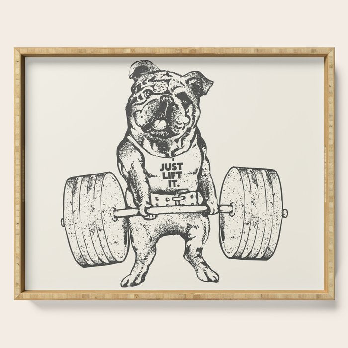 English Bulldog Lift Serving Tray Gallery Image 1