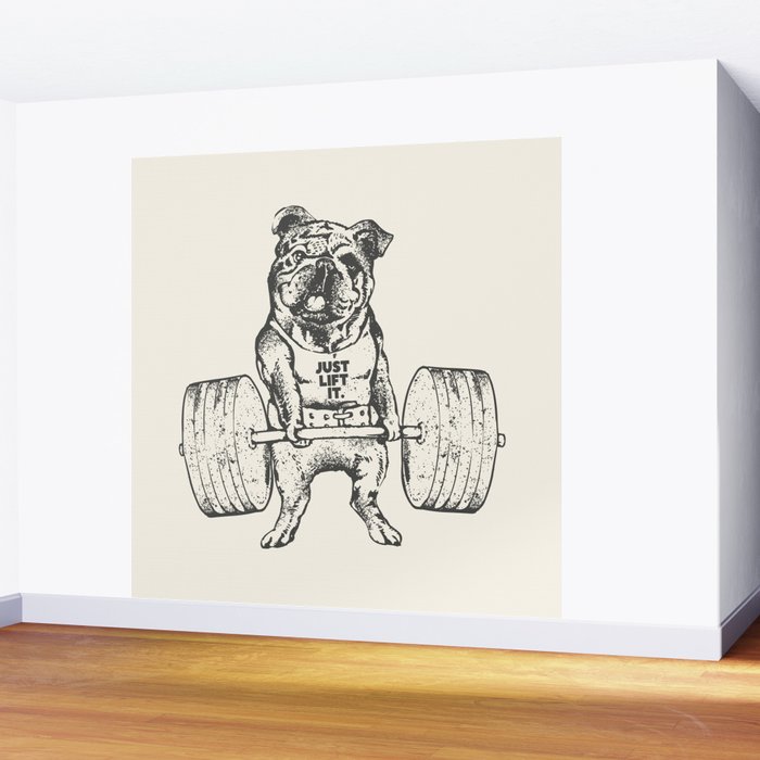 English Bulldog Lift Wall Mural Gallery Image 2