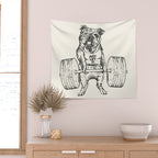 English Bulldog Lift Wall Tapestry Gallery Image 2