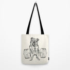 English Bulldog Lift Tote Bag Gallery Image 2