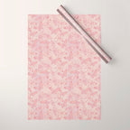 Butterfly Pattern soft pink pastel Wrapping Paper Gallery Image 1