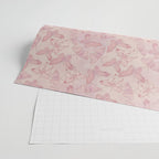 Butterfly Pattern soft pink pastel Wrapping Paper Gallery Image 2
