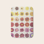 Floral Palette / Beige Background Bath Mat Gallery Image 1