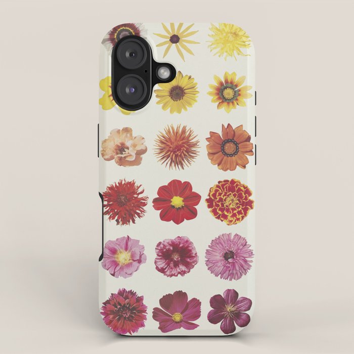 Floral Palette / Beige Background iPhone Case Gallery Image 1