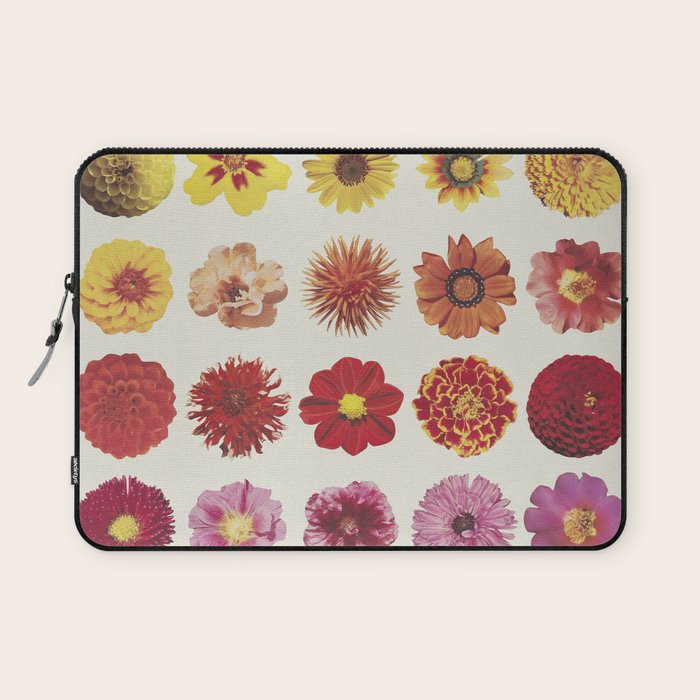 Floral Palette / Beige Background Laptop Sleeve Gallery Image 1