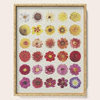 Floral Palette / Beige Background Serving Tray Gallery Image 1