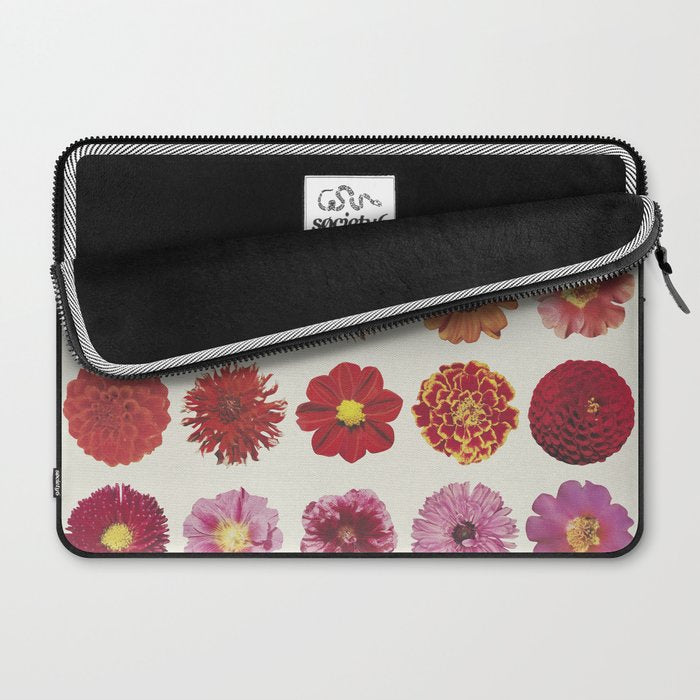 Floral Palette / Beige Background Laptop Sleeve Gallery Image 2