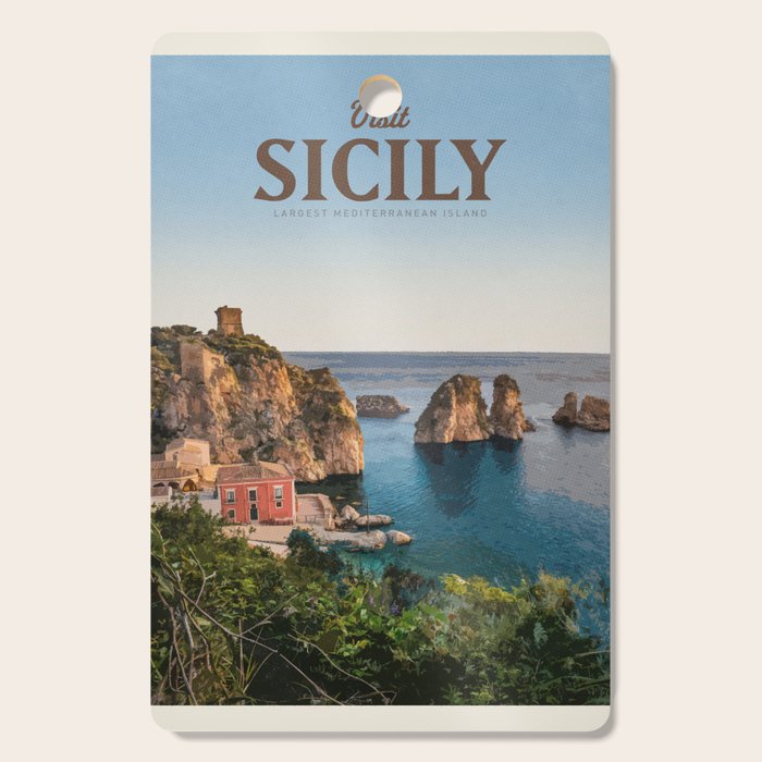 Visit Sicily Cutting Board Gallery Image 1