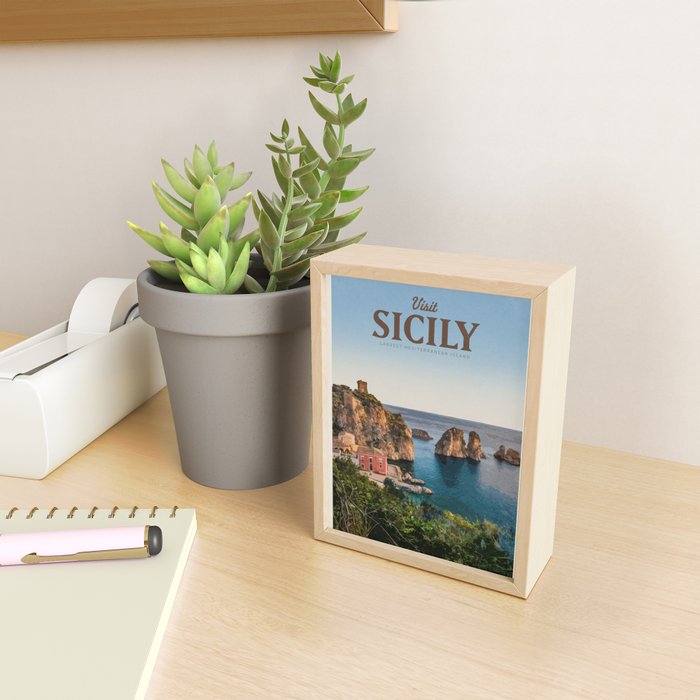 Visit Sicily Mini Art Print Gallery Image 2