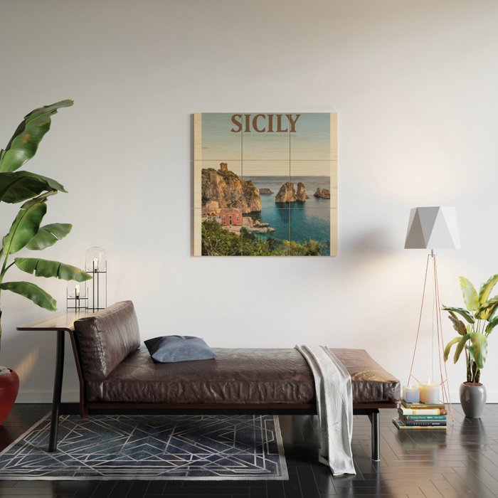 Visit Sicily Wood Wall Art Gallery Image 2