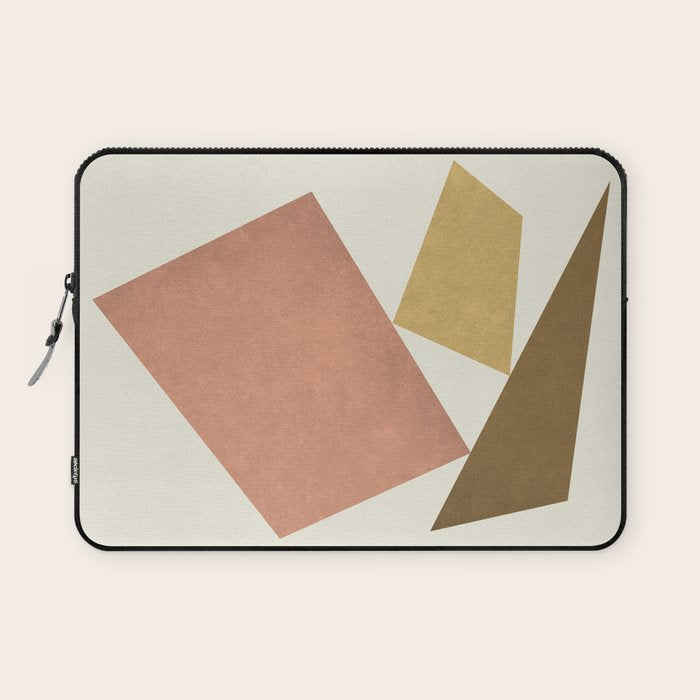 3 Forms Composition - Pink Laptop Sleeve Gallery Image 1