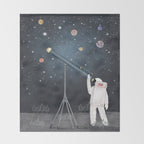 Astronaut Astrology Throw Blanket Gallery Image 2