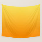 ORANGE Bright Ombre Color Pattern  Wall Tapestry Gallery Image 4