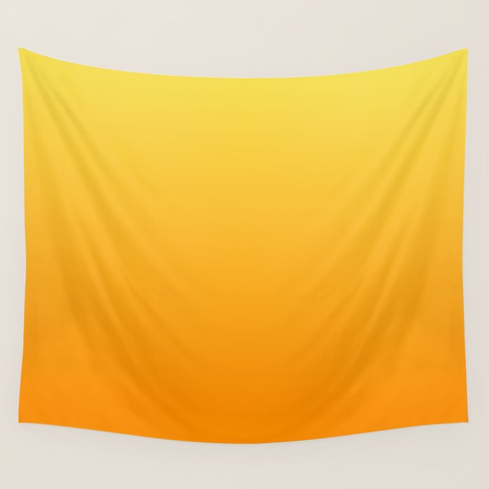 ORANGE Bright Ombre Color Pattern  Wall Tapestry Gallery Image 4