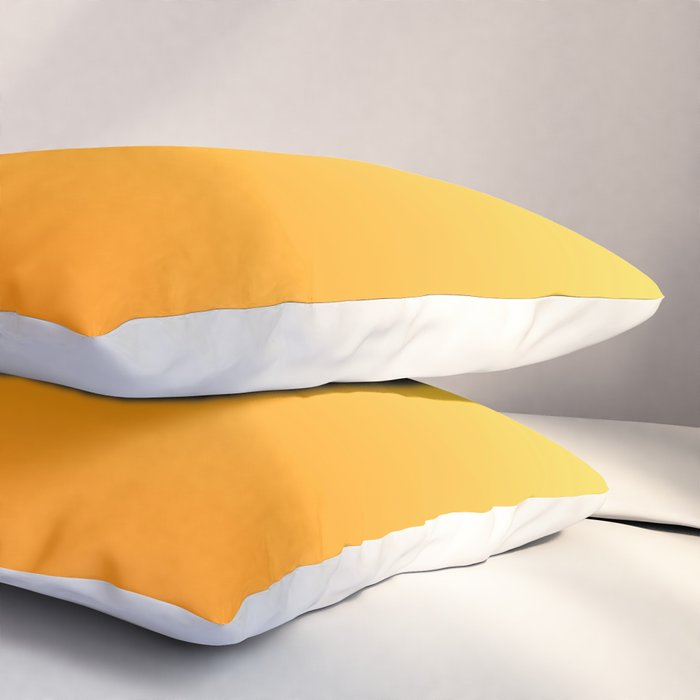 ORANGE Bright Ombre Color Pattern  Pillow Sham Gallery Image 3