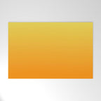 ORANGE Bright Ombre Color Pattern  Welcome Mat Gallery Image 1