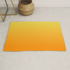 ORANGE Bright Ombre Color Pattern  Rug Gallery Image 1