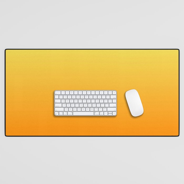 ORANGE Bright Ombre Color Pattern  Desk Mat Gallery Image 1