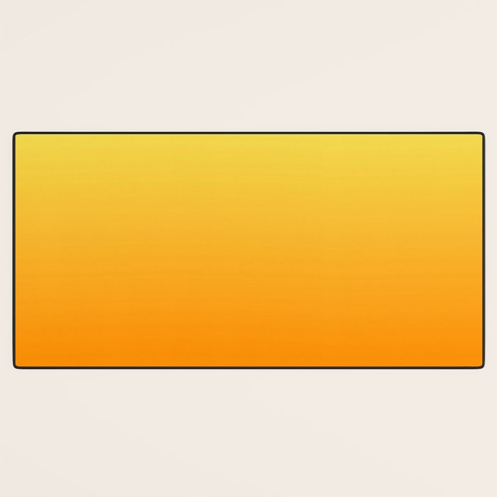 ORANGE Bright Ombre Color Pattern  Desk Mat Gallery Image 3