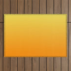 ORANGE Bright Ombre Color Pattern  Outdoor Rug Gallery Image 1