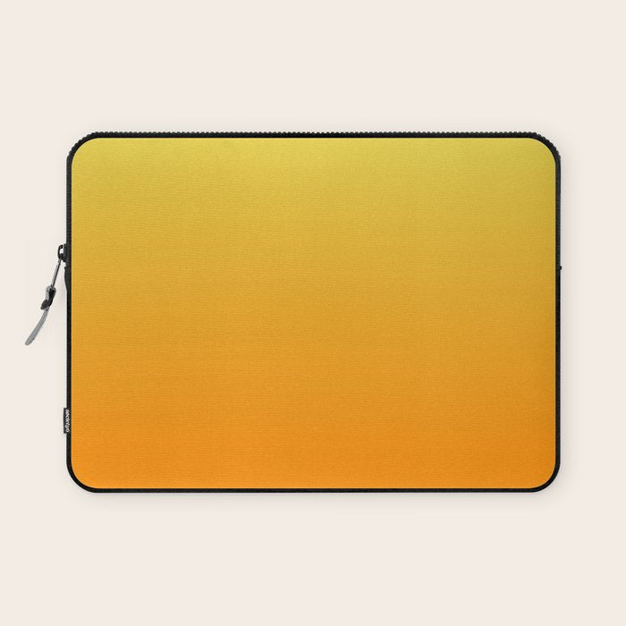 ORANGE Bright Ombre Color Pattern  Laptop Sleeve Gallery Image 1