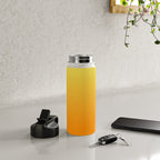 ORANGE Bright Ombre Color Pattern  Water Bottle Gallery Image 4