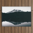 Mount Rainier Reflections Outdoor Rug Gallery Image 1