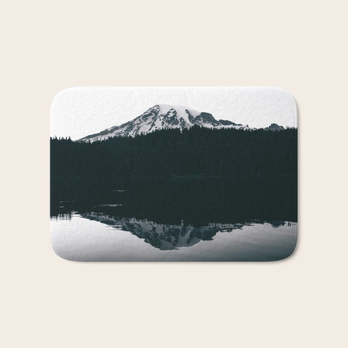 Mount Rainier Reflections Bath Mat Gallery Image 1