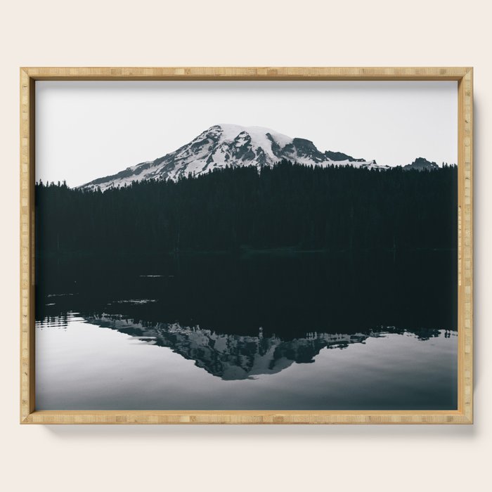Mount Rainier Reflections Serving Tray Gallery Image 1