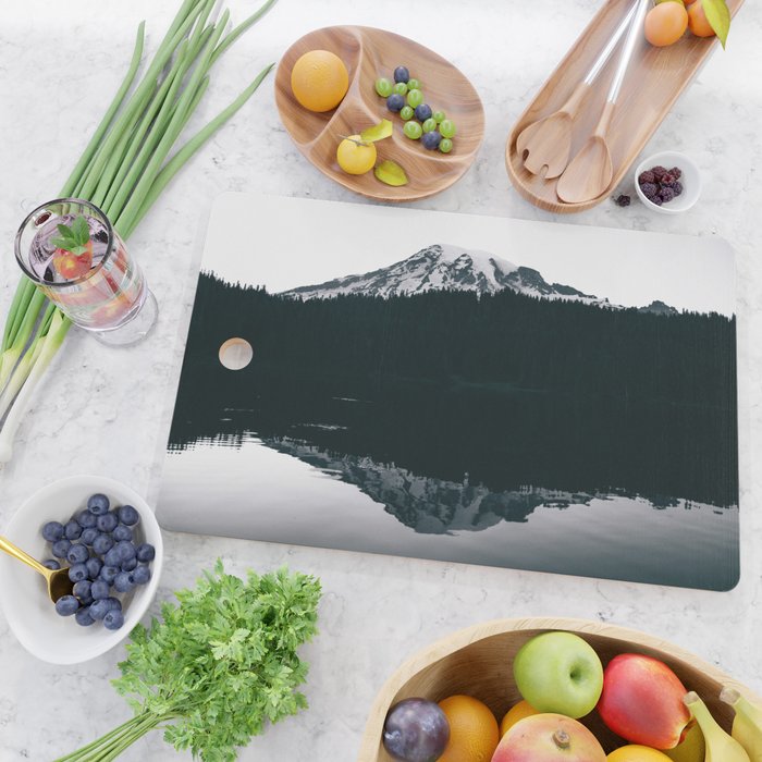 Mount Rainier Reflections Cutting Board Gallery Image 2