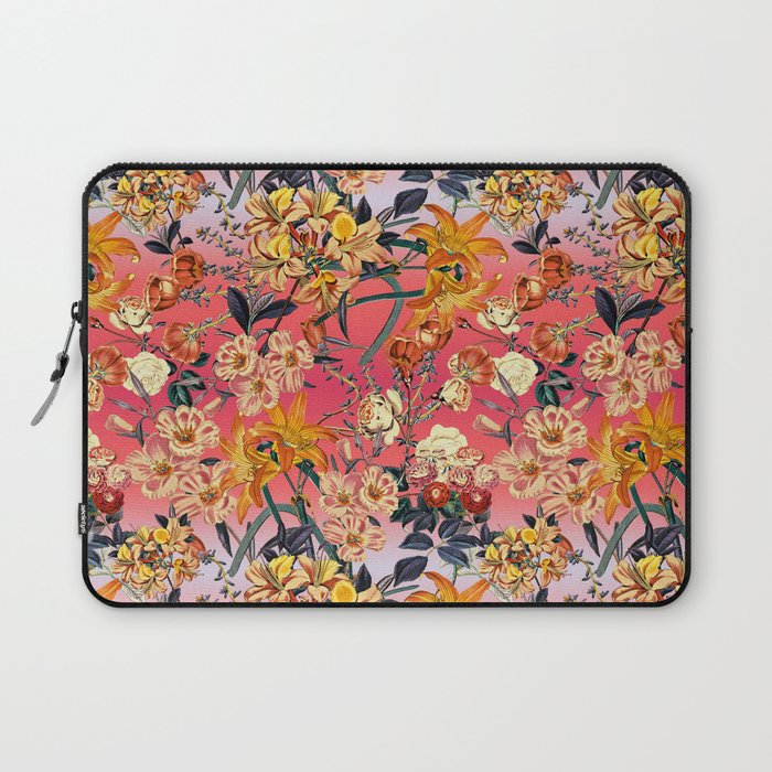Multicolor Summer Floral Pattern Laptop Sleeve Gallery Image 1